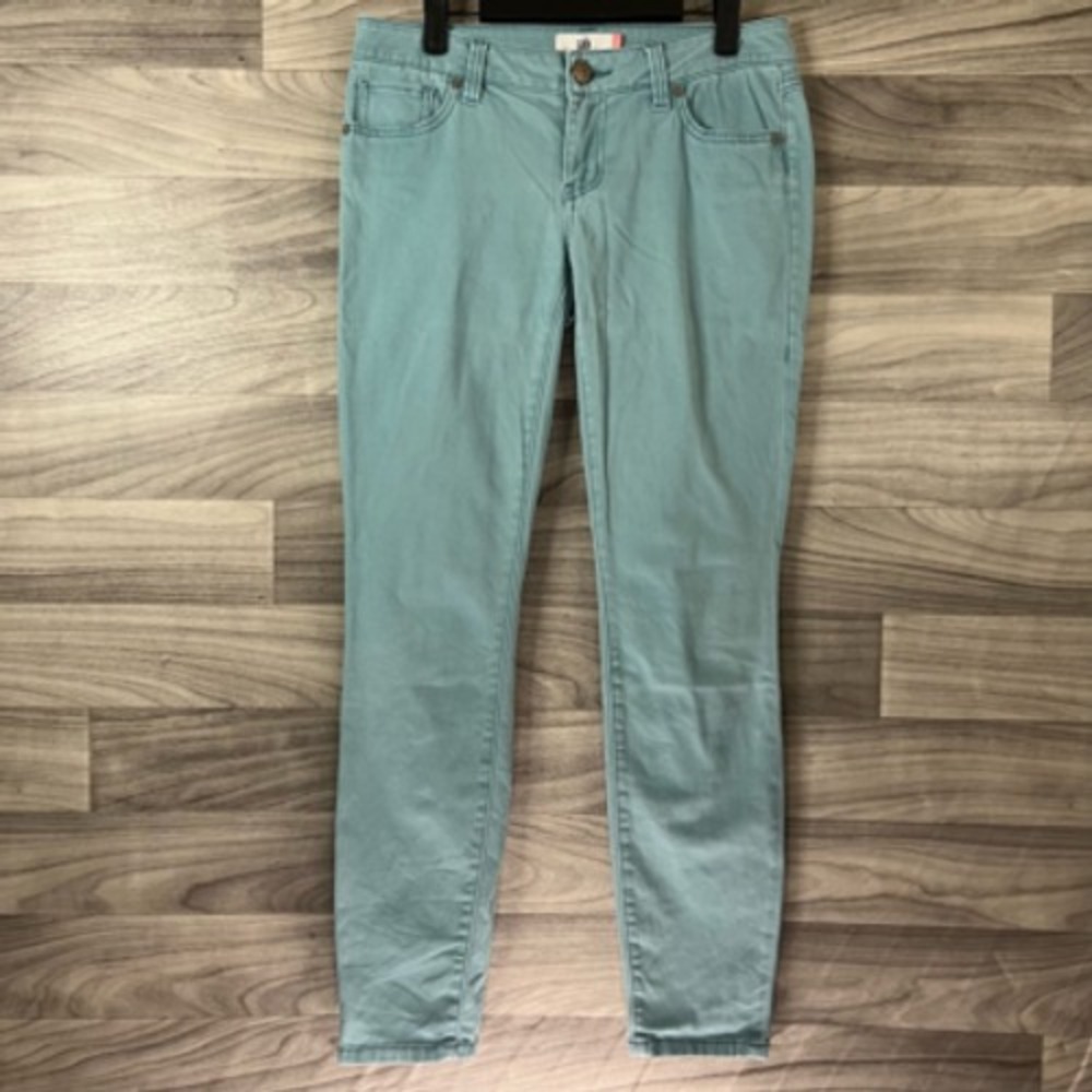 Cabi Womens Skinny Jeans Blue Pockets Mid Rise Belt Loops Zip Denim Casual 4